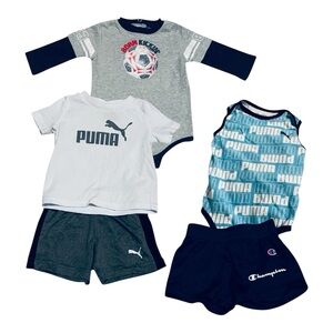Puma Champion 3-6m Baby Clothing Set Sports Soccer Matching